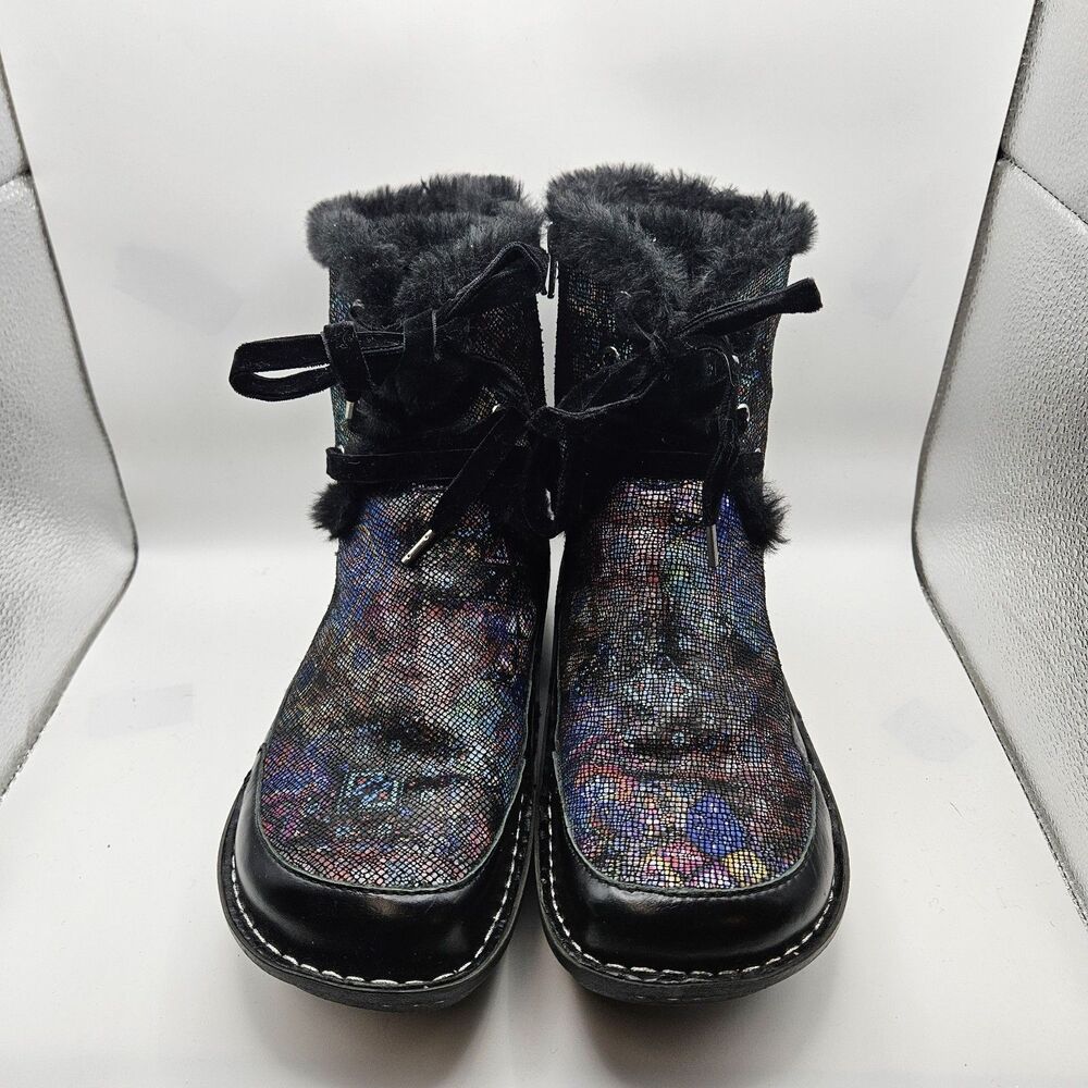 Alegria Womens Twisp Dame Mosaic Boots TWI-671 Winter Snow Whimsical Size US 7.5